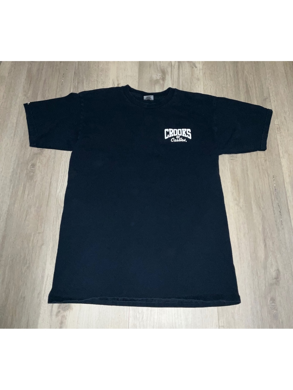 Crooks & Castles Black Logo Graphic T-Shirt Size M